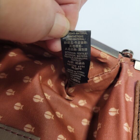 Fossil Key-per Poppy Floral Cosmetic Case Silver Kiss Lock Frame Mirror NWOT - Picture 8 of 9